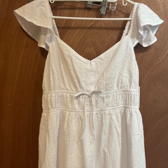 NWT Women size L White Eyelet Dress by So Good for Life - Picture 2 of 4